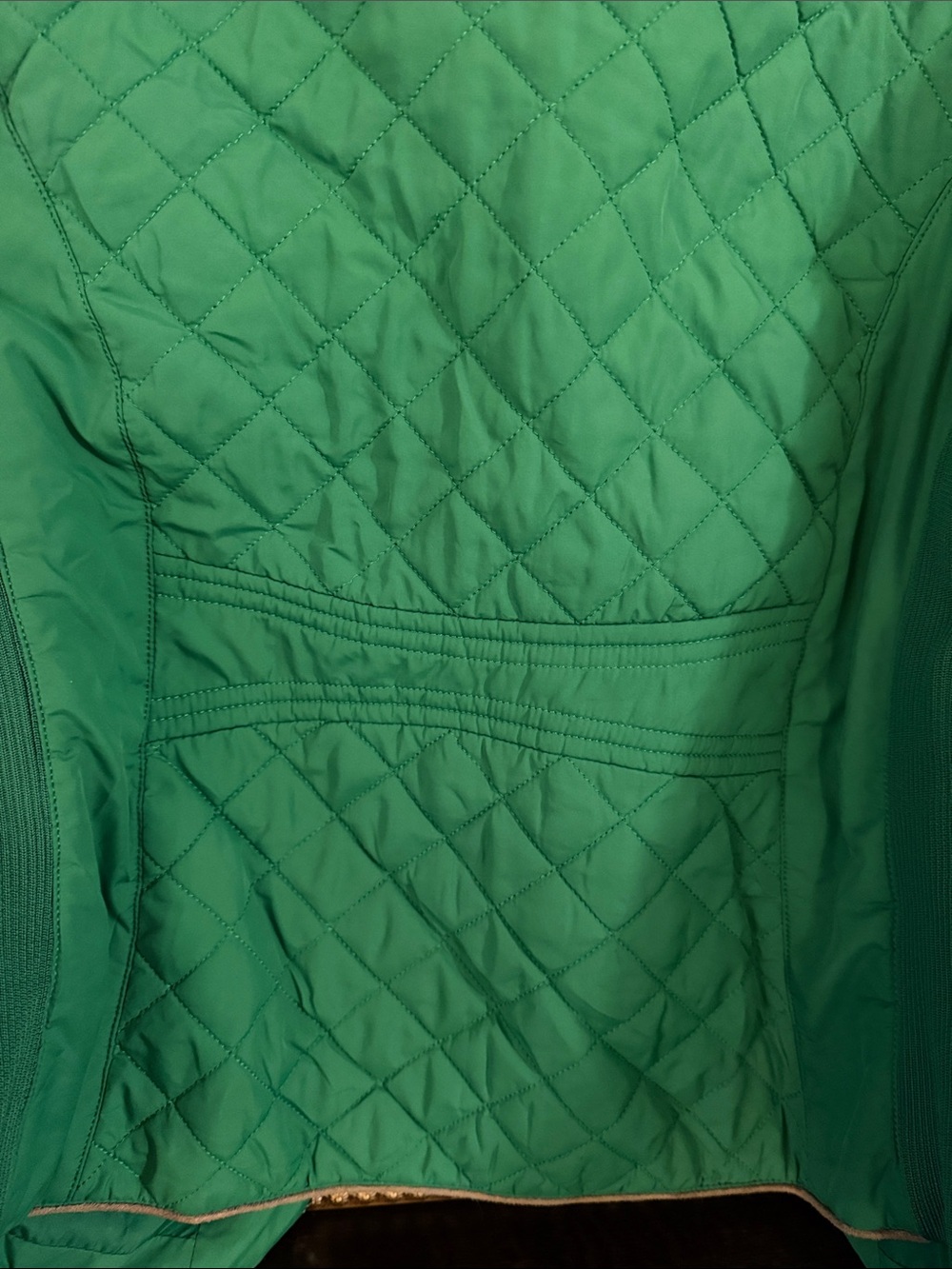 The OTB Outdoor Cannon Beach Quilted Green Women's Jacket - Picture 10 of 12